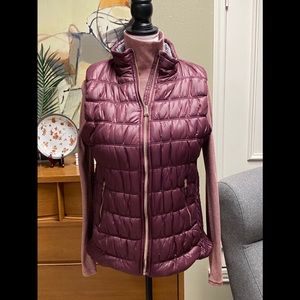 Burgundy puffer vest by Workshop XL